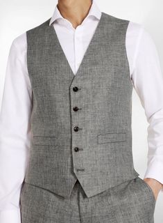 Smart and Stylish Custom Made Vest. Great Quality Linen Blend Fabric. 
 
 The waistcoat is a normal design without any lapels. 
 
 You can select a ready size from the dropdown menu below OR enter custom measurement options available. 
 
 Sizing differs from Brand to Brand, we have our own sizing chart which is mentioned below(where you select the size), please take time to look at it before ordering. 
 As we custom make even the "Ready Size" our "Custom Products" policies apply to it. 
 
 Linin Fitted Linen Vest With Notch Lapel, Single-breasted Linen Outerwear With Suit Collar, Normal Design, Vintage Tailored Single-breasted Vest, Waist Coat, Custom Products, Take Time, Sizing Chart, Linen Blend