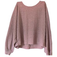 Creneau Sz M Heathered Mauve Soft Ribbed Knit Long Sleeve Pullover Crew Neck Top Boxy Oversized Loose Fit Silhouette Long Full Lantern Sleeves Gather At Wrists Drop Shoulder Short Length Hits At About The Waist Or Hip Super Soft Polyester/Spandex Stretch Ribbed Knit Fabric Excellent Nwt Condition! No Flaws! Pit To Pit 23” Length From Shoulder 23” Sleeve Length 24” 1870 Pink Sweater With Ribbed Neckline For Winter, Pink Knit Sweater With Ribbed Neckline, Pink Winter Sweater With Ribbed Neckline, Pink Ribbed Neckline Sweater For Winter, Pink Crew Neck Sweater With Ribbed Neckline, Oversized Pink Top With Ribbed Neckline, Casual Pink Sweater With Ribbed Neckline, Cozy Heather Sweater, Oversized Pink Tops For Fall