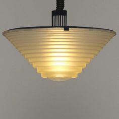 a light that is hanging from a ceiling