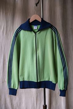 Adidas 1970's Vintage Track Jacket Made in West Germany  SIZE 2 Shoulder：46cm Pit to pit：54cm Length：59cm Sleeve：53cm ◇Shipping is all from Asia, ◇All products are shipped by EMS, please include shipping costs. ◇Negotiate only accept payment with PAYPAL Welcome to our online store https://bansecondhandgoods.com/ Worldwide Shipping The official website provides credit card services, please contact us via private message if necessary. Find us IG: ban_secondhand_goods Thank you for checking us out :) Adidas Vintage Jacket, Vintage Adidas Jacket, Vintage Track Jacket, Adidas Vintage, Adidas Track Jacket, West Germany, Vintage Adidas, Track Jacket, Track Jackets