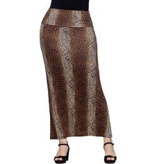 Introducing our stylish and comfortable Animal Print Foldover Waist Maxi Skirt. This stunning ankle length skirt features a bold animal print design, perfect for adding a touch of wild elegance to your wardrobe. The foldover waistband ensures a comfortable and a flattering fit, making it an ideal choice for any occasion. Whether you are dressing up for a night out or keeping it casual for a daytime outing, this maxi skirt is a versatile and chic addition to your collection. Pair it with a sleek Animal Print Maxi Skirt, Midi Sweater Skirt, Ankle Length Skirt, Red Team, Printed Maxi Skirts, Slip Skirt, Women Maxi, Hem Style, Knit Midi