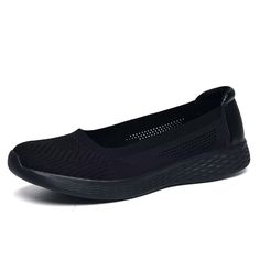 PRICES MAY VARY. Breathable&Stretchy-Stretchy Breathable mesh upper keep feet dry and clean all day. Durable-Skin-friendly knitted fabric and wonderful stitching technique between memory foam padded insole and high elastic MD outsole,not easy to fall off,slip resistant and wear-resistant. Comfortable Fit-Classic slip-on design with padded heel collar,it is convenient to wear and take off. Occasions-Walking,casual wear,shopping,standing for long periods of time,wander around,travel,drive,indoor a Breathable Slip-on Sneakers With Closed Toe, Comfortable Slip-resistant Walking Shoes With Flat Heel, Breathable Synthetic Flat Slip-ons, Comfortable Slip-resistant Mesh Walking Shoes, Comfortable Mesh Walking Shoes With Rubber Sole, Comfortable Slip-on Sneakers With Breathable Mesh And Round Toe, Black Breathable Slip-ons For Spring, Breathable Mesh Walking Shoes With Round Toe, Breathable Flat Walking Shoes