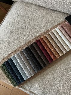 the rugs are all different colors and sizes