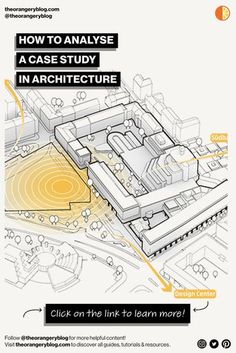 an architectural diagram with the words how to analse a case study in architecture click on this link to learn more