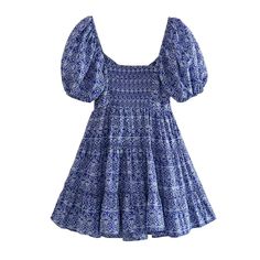 DETAILS Dress Cold gentle machine wash Product ID: SX23070705 Size Guide Dress Size chart Size/cm Bust Waist Length S 86 70 82 M 90 74 83 L 94 78 84 Spring Non-stretch Dresses With Puff Sleeves, Spring Puff Sleeve Non-stretch Dress, Blue Flowy A-line Dress, Bohemian Dress With Smocked Back And Puff Sleeves, Spring Dress With Smocked Bodice, Non-stretch, Spring Dresses With Smocked Bodice And Non-stretch Fit, Summer A-line Dresses With Smocked Bodice, Summer Printed Dress With Puff Sleeves, Summer Puff Sleeve Printed Dress