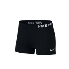 NEW! NIKE [S] Women's Pro 3" Shorts-Black AT4555-010 Please check with your country's customs office to determine what these additional costs will be prior to bidding or buying. With a tight fit and sweat-wicking technology to help keep you dry and comfortable, the Nike® Pro Shorts are an ideal base layer for all your high-intensity training and competition needs. TECHNOLOGY Nike® Pro fabric helps you feel locked in and cool Dri-FIT® technology wicks moisture to keep you dry and comfortable FIT Tight fit performance shorts Wide elastic waistband provides a secure fit DESIGN 3’’ inseam lets you move freely Thank you International Buyers – Please Note:  Import duties, taxes, and charges are not included in the item price or shipping cost. These charges are the buyer's responsibility. Nike Pro Maxes, Nike Boxers Women, Black Nike Pro Shorts, Pro Nike Shorts, Nike Prod, Nike Pros Shorts, Nike Boxers, Training Shorts Women, Volleyball Spandex Shorts