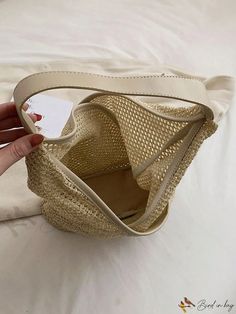 BirdinBag - Bolsa de paja (mediana) Bird In Bag, Bag Bag, Medium Bags, Straw Bag, Bucket Bag, Straw, Swimming, Lingerie, Size Medium