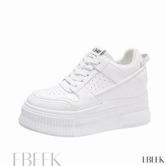 Ebeek - Elevated Casual Sports Shoes with Thick Insoles for Height Increase Super High Heels, Casual Heels, Casual Sport Shoes, Athletic Sneakers, Rubber Heels, Sports Shoes, High Heel, Heel Height, High Heels