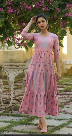 This tier maxi dress is made with 100 % cotton and is decorated with hand embroidery. Cotton Maxi Dress, Maxi Dress Cotton, Cotton Maxi, Eyelet Dress, Tiered Maxi Dress, Dress Clothes For Women, Hand Embroidery, Favorite Outfit, Art Collection