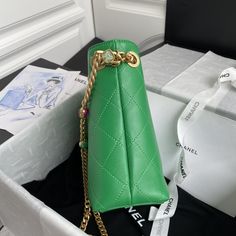 SHOP MORE LUXURY PRODUCTS HERE Description Chanel Drawstring Green Bag For Women 19cm/7.5in AS2381 B05098 NB359 Size: 19 ÃƒÂ¯Ã‚Â¿Ã‚Â½ÃƒÂ¯Ã‚Â¿Ã‚Â½ÃƒÂ¯Ã‚Â¿Ã‚Â½ÃƒÂ¯Ã‚Â¿Ã‚Â½ÃƒÂ¯Ã‚Â¿Ã‚Â½ 23.5 x 9.5 cm / 7.5 x 9.2 ÃƒÂ¯Ã‚Â¿Ã‚Â½ÃƒÂ¯Ã‚Â¿Ã‚Â½ÃƒÂ¯Ã‚Â¿Ã‚Â½ÃƒÂ¯Ã‚Â¿Ã‚Â½ÃƒÂ¯Ã‚Â¿Ã‚Â½ 3.5 in Golden CC logoGold chainGreen Includes dust bag.This product is of the premium quality. Luxury Green Rectangular Bucket Bag, Luxury Pouch With Top Carry Handle, Luxury Top Handle Pouch, Luxury Green Tote Bucket Bag, Luxury Green Tote Bag, Luxury Green Handheld Shoulder Bag, High-end Green Bags, Designer Green Bucket Bag With Top Handle, Luxury Green Top Handle Bucket Bag