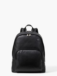 Rich pebbled leather ensures this Jack Spade backpack always looks smart; handy details like a padded back (because yours isn't) adjustable straps and a secure sleeve for your 13-inch laptop help you go the extra mile on the longest days. Going hands-free has never been a wiser decision. | Kate Spade Jack Spade Pebbled Leather Backpack, Black Everyday Textured Leather Backpack, Luxury Backpack With Textured Leather For Daily Use, Textured Leather Travel Backpack, Everyday Textured Leather Standard Backpack, Textured Leather Backpack For On-the-go, Luxury Leather Backpack With Textured Finish, Luxury Textured Leather Standard Backpack, Textured Leather Everyday Backpack, Textured Leather Standard Backpack For Everyday