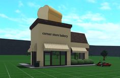 Bloxburg Town Layout Ideas Big Plot, Bloxburg Town Entrance Ideas, Bloxburg Car Dealership, Bloxburg Fast Food Build Ideas, Bloxburg Salon Exterior, Mexican Bloxburg Codes, Bloxburg Mini Grocery Store, Bloxburg Parking Lot Ideas