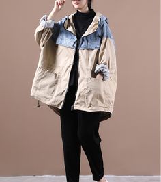 Long Women Casual Hooded Parka Plus Size Coat Jacket ,Custom make service available! Please feel free to contact us if you want this dress custom made.Materials used: cotton blendedSize: M: chest:112 cm length:98-106 cm sleeve：56 cm L : chest:116 cm length:99-107 cm sleeve：57 cm Most of our dresses are made of cotton linen fabric, soft and breathy. loose dresses to make you comfortable all the time.Flattering cut. Makes you look slimmer and matches easily.Payment:We accept payment by paypal and Oversized Khaki Hooded Parka, Oversized Khaki Cotton Parka, Khaki Cotton Hooded Outerwear, Hooded Khaki Cotton Outerwear, Oversized Cotton Parka For Fall, Spring Oversized Parka With Adjustable Hood, Khaki Cotton Parka For Fall, Spring Khaki Cotton Parka, Fall Khaki Cotton Parka