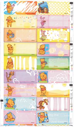 winnie the pooh sticker sheet