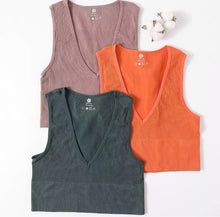 Multicolor V-neck Yoga Vest Gym Sports Crop Tops Women Seamless Rib-Kn – Juniper Stretch V-neck Athleisure Crop Top, Seamless Stretch V-neck Activewear, Summer V-neck Stretch Activewear, Stretch V-neck Crop Top For Workout, Stretch V-neck Tank Top For Workout, Stretch V-neck Vest Top, Summer V-neck Crop Top For Workout, Seamless V-neck Summer Tops, Stretch V-neck Vest Crop Top