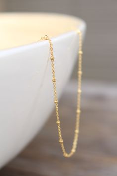 Gold Satellite Chain Link Necklace, Delicate Gold Satellite Chain Necklace, Gold Link Jewelry With Satellite Chain, Gold Plated Satellite Chain Necklace, Gold Satellite Chain Necklace, Gold Satellite Chain Necklace As Gift, Dainty Gold Chain Necklace For Jewelry Making, Delicate Gold Jewelry With Satellite Chain, Gold Jewelry With Delicate Chain And Round Beads