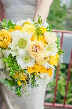 a bouquet of flowers is displayed on an instagram page for the bride and groom