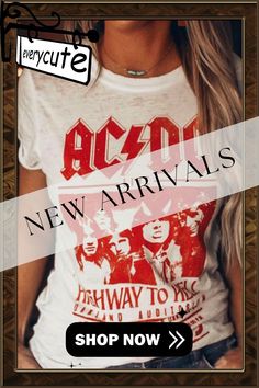 Ac/dc 1979 Highway to Hell Graphic Tee Graphic Tee Women, Highway To Hell, Women's Outfits By Occasions, Ac Dc, Women Tops, Graphic Tee, Graphic Tees, Casual Outfits, Shop Now