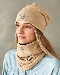 PLEASE NOTE: This listing is for the woman beanie only. If you are interested in SET of beanie and scarf - click the link in the description below. This luxury beanie for woman is made from two layered cotton fabric. This is high quality hat for women that is easy to combine with a coat, leather or eiderdown jacket. It is soft, elastic, pleasant to wear and breathable fabric, so you can be sure, you is  wearing top category accessory.  Two layered woman beanie is perfect for fall / winter / spri Woman Beanie, Fall Beanie, Fall Beanies, Woman Hat, Scarf And Hat, Lady Luxury, Snood Scarf, Womens Sports, Quality Hats