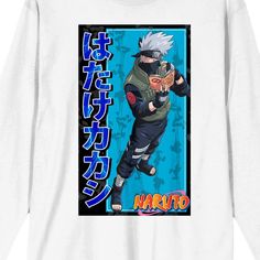 Naruto fans need to get their hands on this Naruto classic Kakashi long sleeve graphic tee. Naruto fans need to get their hands on this Naruto classic Kakashi long sleeve graphic tee. Crewneck Long sleevesFABRIC & CARE Cotton, polyester Machine wash Imported Size: XL. Color: White. Gender: male. Age Group: adult. White Long Sleeve T-shirt With Front Print, Long Sleeve Graphic Tee, Long Sleeve Tee, Fabric Care, Graphic Tee, Naruto, Graphic T Shirt, Age Group, Long Sleeve Tees