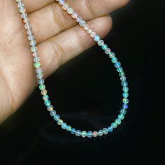 Polished Round Bead Opal Necklaces, Handmade Oval Ethiopian Opal Necklaces, Opal Multi-stone Pendant Necklace, Ethiopian Opal Necklace, Silver Multi-stone Ethiopian Opal Jewelry, Luxury One-of-a-kind Ethiopian Opal Jewelry, Natural Opal, Opal Necklace, Opal Jewelry