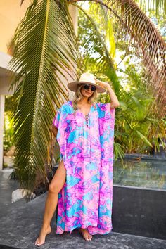 Getaway Dress, Beach Caftan, Morning Dress, Womens Boho Dresses, Mumu Dress, Desi Wedding, Pink Abstract, Fit Dress, Dream Board