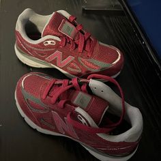 They Are A Burgundy/Maroon Color. Never Been Worn Toddler Size 11.5. Style 990 Burgundy Sporty Sneakers For Sports, Burgundy Tennis Shoes, New Balance Burgundy, Red New Balance Running Shoes For Sports, New Balance 574 Burgundy, Burgundy Sneakers, New Balance Shoes, Maroon Color, Toddler Sizes