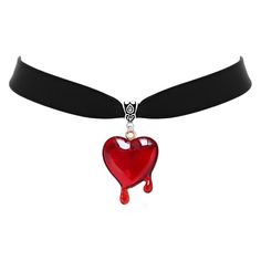 PRICES MAY VARY. Dropping Blood Heart Choker: This blood dripping love necklace is vampire style, the pendant is a red heart dripping blood, the red heart represents love and passion, and the design of dripping blood effect enhances this implication, gothic design and dripping blood The combination of effects brings a visual impact and a very personal charm. Reliable Material: This necklace is made of high quality acrylic and black velvet, The black velvet necklace is made of suede material, whi Vampire Costume Ideas, Heart Dripping, Vampire Accessories, Blood Effect, Dripping Heart, Vampire Style, Blood Heart, Vampire Necklace, Vampire Jewelry