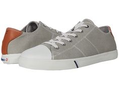 johnnie-O Sail Away Sneaker - Men's Shoes : Gray : Elevate your style with the johnnie-O Sail Away Sneaker. Low profile sneaker. Traditional lace-up closure. Stylish textile upper with contrast panel at heel. Textile lining and insole. Flexible TPR (thermoplastic rubber) outsole. Imported. Measurements: Weight: 12 oz Product measurements were taken using size 10, width D - Medium. Please note that measurements may vary by size. Weight of footwear is based on a single item, not a pair. Gray High-top Lace-up Sneakers With Textured Sole, Gray Lace-up High-top Sneakers With Textured Sole, Gray Canvas Sneakers With Vulcanized Sole, Gray Low-top Canvas Sneakers, Gray Plain Toe Sneakers With Rubber Sole, Sporty Gray High-top Canvas Sneakers, Sporty Gray High-top Sneakers, Casual Gray High-top Sneakers With Contrast Sole, Lace-up Canvas Sneakers With Textured Sole