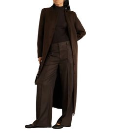 Radiate Timeless Elegance with Seamless Grace
Wrap yourself in luxury with our Women’s Collarless Dark Brown Trench Wool Coat. This full-length coat combines modern minimalism with classic sophistication, offering unmatched style and warmth. Elegant Long Wool Coat With Concealed Fastening, Chic Full Length Outerwear For Work, Elegant Full-length Outerwear For Fall, Elegant Full Length Outerwear For Fall, Chic Full-length Outerwear For Work, Chic Long Formal Outerwear, Tailored Chic Wool Coat, Elegant Wool Coat For Formal Occasions, Sleek Tailored Long Coat Outerwear