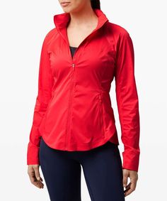 NWT Lululemon Goal Smasher Jacket  ~size：4~ Carnation Red Condition is New with tags. Shipped with USPS First Class. Smash your goals in this lightweight run jacket. With stretch panels, plenty of pockets, and a hood that packs away when the skies are clear, it's made to move with you on every route. sateen fabric Sateen fabric is wind-resistant, sweat-wicking and quick-drying. Wind-resistant sweat-wicking quick-drying features Designed for: On the Move Secure storage: Zippered exterior pockets Fitted Lululemon Sports Outerwear, Lululemon Fitted Sports Outerwear, Lululemon Nylon Athleisure Outerwear, Lululemon Athleisure Nylon Outerwear, Lululemon Sports Outerwear With Pockets, Stretch Lululemon Outerwear, Lululemon Winter Gym Outerwear, Sporty Lululemon Outerwear For The Gym, Lululemon Sporty Fall Activewear