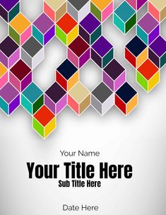 an abstract colorful background with cubes in the shape of a hexagonal structure