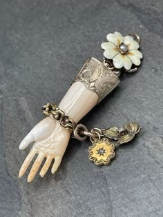 Latest Obsession, Momento Mori, Flower Top, Magical Jewelry, Tiny Diamond, Charm Pendant Necklace, Amulets