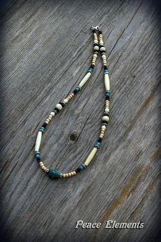 Mens Beaded white necklace Bohemian necklace for man natural Earthy Luxury, Mens Necklaces, Jewelry For Him, Dainty Jewellery, Necklace Ideas, Jewelry For Men, Mountain Man, Bohemian Necklace, White Necklace