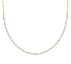 Introducing our stunning Half-Way Diamond Tennis Necklace crafted in 14K Gold, available in both yellow and white gold options. This exquisite necklace features a total diamond weight of 0.54 carats, adding a brilliant sparkle to your neckline. Whether you choose the classic yellow gold or the elegant white gold variation, this necklace is a timeless and sophisticated piece that will complement any outfit. Elevate your look with the luxury and elegance of this Half-Way Diamond Tennis Necklace, p White Sustainable Diamond Necklace For Everyday Luxury, White Brilliant Cut Diamond Necklace For Everyday Luxury, White Diamond Necklace With Accents For Everyday Luxury, Everyday Luxury White Diamond Necklace With Brilliant Cut, Everyday Luxury White Brilliant Cut Diamond Necklace, Everyday Luxury White Diamond Cut Necklace, Classic White Diamond Necklace With Pave Setting, Classic White Necklace With Pave Setting, Everyday Luxury White Diamond Necklace