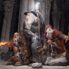 Mines Of Moria, Long White Hair, Illustration Fantasy