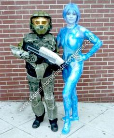 Homemade Halo and Cortana Costumes Coordinating Costumes, Cortana Halo, Halo Game, 8th Birthday, Xbox 360