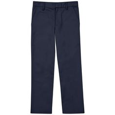 Classroom School Uniforms Big Kid Flat Front Pant CR003Y, 18, Dark Navy,Big Boys, Male.Traditional flat front, 8-oz twill pant with two front pockets, two back welt pockets, hook-and-eye closure and double knee (up to 20H). Color: Blue.  Age Group: kids. Boys Pant, Black Slim Fit Trousers, Men's Uniform, School Uniform Pants, Red Chinos, Mens Linen Pants, Kids Flats, Sweatpants Style, Boys School Uniform