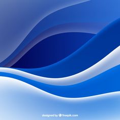 an abstract blue and white background with wavy lines on the bottom half of the image