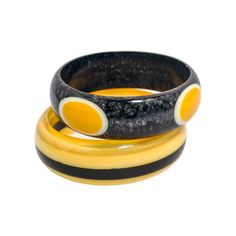 "Handmade Set of 2 Joinery Art Resin Lucite Bangles in Yellow and Grey Colors for Women HAND-CRAFTED WITH CARE:  Individually hand-crafted with love and care by our master artisans. One of its kind. We take utmost care to create these jewelry pieces with perfection. Since they are purely handmade, they may have slight variations, which is the natural outcome of Human artistry. Every piece is Individually made, So it may not be the same, but surely similar. Product specifications: Width of Bangle Retro Handmade Bangle Jewelry, Handmade Retro Bangle Bracelet, Handmade Retro Bracelets As Gift, Handmade Retro Bangle For Gifts, Yellow Retro Bracelet As Gift, Conscious Business, Friendship Day Gifts, Lucite Jewelry, Daughters Day