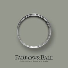 an image of a wedding ring with the words, farrow and ball written on it