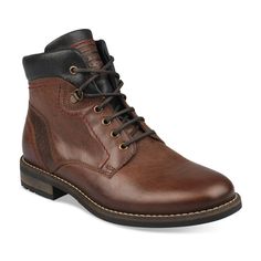 Optez pour cette bottine marron style workwear pour un look tendance et affirmé ! Talon cranté effet bois, découpes et surpiqûres contrastées, cette bottine en cuir véritable s’accordera parfaitement à un style casual au quotidien ! La bottine dispose d’une fermeture zippée latérale. Bike Boots, Hiking Boots, Style Casual, Casual Shoes, Cape, Bike, Boots