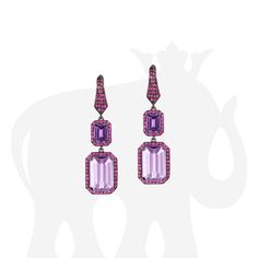 JE0252-AM-AL-PS 'Rain-Forest' Amethyst, Lavender Amethyst and Pink Sapphire Earrings in 18K Yellow Gold Stone Size: 10 x 15 mm, 9 x 7 mm Luxury Lavender Earrings As Gift, Luxury Pink Sapphire Earrings For Formal Occasions, Luxury Tanzanite Earrings, Luxury Purple Earrings For Evening, Luxury Tanzanite Gemstone Earrings, Luxury Tanzanite Drop Earrings, Luxury Tanzanite Earrings With Gemstone, Amethyst Gemstone Earrings For Party, Luxury Amethyst Earrings For Formal Occasions