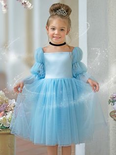 Your little fashionista is sure to steal the spotlight in our statement sleeve tulle dress. Its dramatic silhouette and pretty details will leave everyone in awe of your cutie-pie. Fashion flair is in the air! Light and breathable fabric for a comfy fit that gives her cool-girl confidence all day.