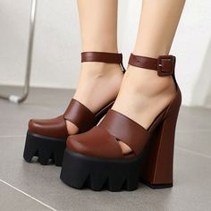 Shipping: Worldwide Express Shipping AvailableDelivery time: 7-15Days Fast ShippingReturns: Fast refund, 100% Money Back Guarantee.Brand Name: DoraTasiaHeel Height: Super High (8cm-up)With Platforms: YesPlatform Height: 5-7cmSandal Type: BasicOrigin: Mainland ChinaOccasion: CasualUpper Material: microfiberOutsole Material: RubberBack Counter Type: Ankle StrapPattern Type: SolidSide Vamp Type: CoveredFit: Fits true to size, take your normal sizeStyle: MATUREHeel Type: Square heelLining Material: Water Platform, Shoes Office, Lady Luxury, Trendy Sandals, Platform High Heel Shoes, High Heel Platform, Open Toe High Heels, Platform Stilettos, High Shoes