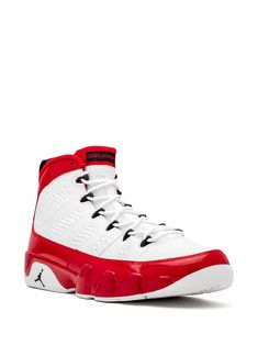 Jordan Air Jordan 9 white/red/black - Farfetch White High-top Sneakers With Boost Midsole, Dynamic White High-top Sneakers With Boost Midsole, White Synthetic High-top Sneakers With Air Max Cushioning, Dynamic White High-top Custom Sneakers, High-top Jordan Shoes With Air Cushioning, White Low-top Dynamic Jordan Shoes, White Mid-top Basketball Shoes With Air Cushioning, White Dynamic Jordan Shoes For Streetwear, Dynamic White Jordan Shoes For Streetwear