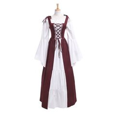 Medieval Renaissance Retro Square Neck Strapped Tunic Dress

Material: Polyester

Style: Halloween, Retro, Costume, Cosplay

Size: S, M, L, XL, 2XL, 3XL, 4XL, 5XL

Color: Black, Dark Blue, Dark Green, Green, Light Blue, Light Yellow, Red, White, Wine Red

Season: Spring, Autumn, Winter, Summer Gothic Long Sleeve Medieval Dress For Halloween, Gothic Medieval Dress With Long Sleeves For Halloween, Long Sleeve Medieval Dress For Costume Party In Fall, Medieval Long Sleeve Dresses For Halloween, Medieval Long Sleeve Halloween Dresses, Gothic Medieval Dress For Fall Costume Party, Victorian Dress For Halloween Cosplay, Long Sleeve Medieval Dress For Costume Party, Medieval Victorian Dress For Halloween Cosplay