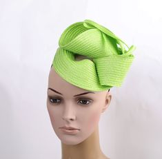 A stylish hat can be worn for absolutely any occasion. Perfect for races, weddings and special occasions! Custom orders are welcome. This can be made with different colours on request. Lime green fascinator, kentucky derby fascinator , Royal Ascot hat , tea party hat, church hat, derby hat, fancy hat, green wedding hat Green Costume Hats And Headpieces For Royal Ascot Party, Green Short Brim Fascinator For Evening, Green Mini Hat With Short Brim For Evening, Green Short Brim Mini Hat For Formal Events, Evening Mini Hat With Short Brim In Green, Evening Green Mini Hat With Short Brim, Green Short Brim Headpiece For Evening, Elegant Green Headpiece For Church, Adjustable Green Costume Hats For Evening