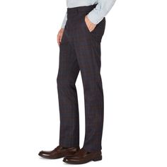 Give Your Professional Look A Modern Makeover With The Contemporary Tailoring And Multicolored Checks Of These Comfortable Th Flex Stretch Dress Pants From Tommy Hilfiger. Importedelastic Waistbandzip Fly With Hook Closure; Belt Loopscheck Pattern; Stretch Performancetwo Side Hand Pockets; Two Button-Through Back Welt Pocketsflat Front; Finished Hem; No Cuff Slim Fit Bottoms With Welt Pockets For Fall, Fall Business Slim Fit Bottoms, Casual Fitted Flat Front Bottoms, Relaxed Fit Flat Front Pants For Fall, Fitted Chinos With Hip Pockets For Fall, Fitted Chinos For Fall, Fitted Work Pants With Welt Pockets For Fall, Fitted Pants With Welt Pockets For Fall, Casual Fall Business Bottoms