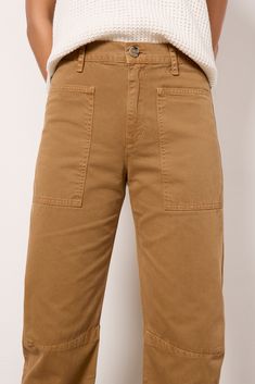 Patch pockets and seam detailing add utility-inspired style to these barrel leg pants by Velvet, featuring a high rise and non-stretch cotton twill fabric. Take them from work to weekend with a pullover or half-tucked button-down. Workwear Wide-leg Cargo Jeans With Side Pockets, Utility Wide Leg Pants With Cargo Pockets For Workwear, Wide-leg Cargo Pants For Work With Hip Pockets, Utility Wide Leg Pants With Side Pockets For Work, Utility Style High-waist Cargo Jeans For Workwear, Utility High Waist Cargo Jeans For Workwear, High-waist Utility Cargo Jeans For Workwear, High-waisted Cargo Pants With Hip Pockets For Work, Straight Cargo Jeans For Work